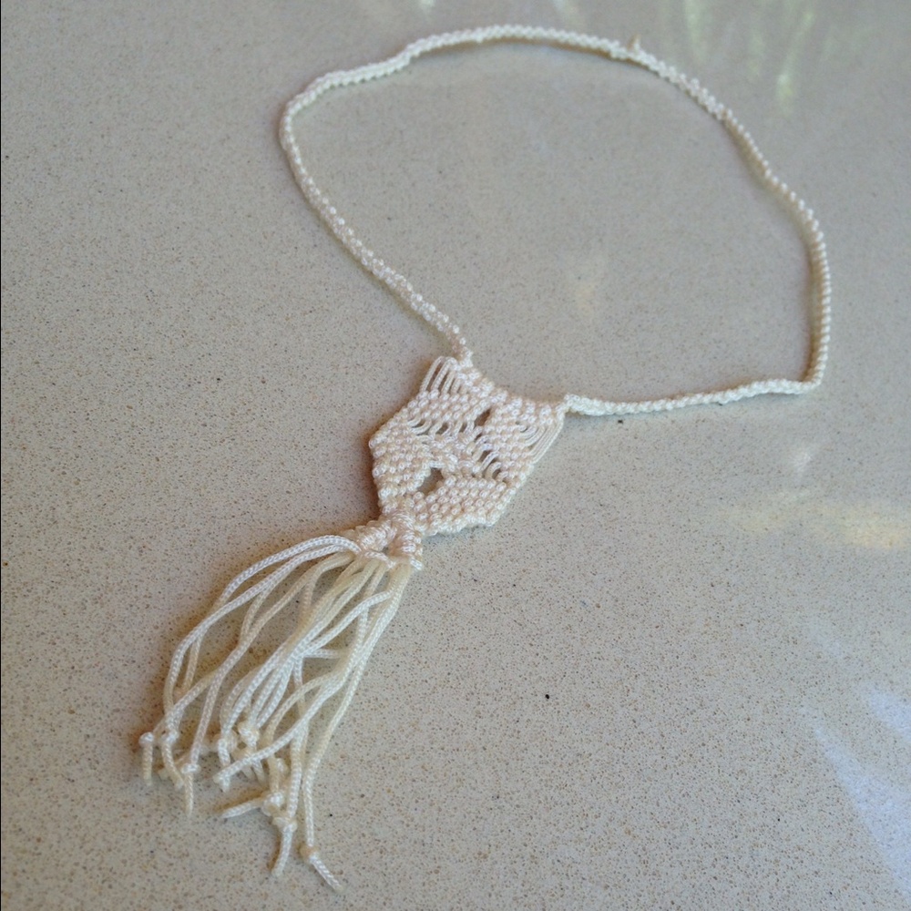Hand Knitted Necklace